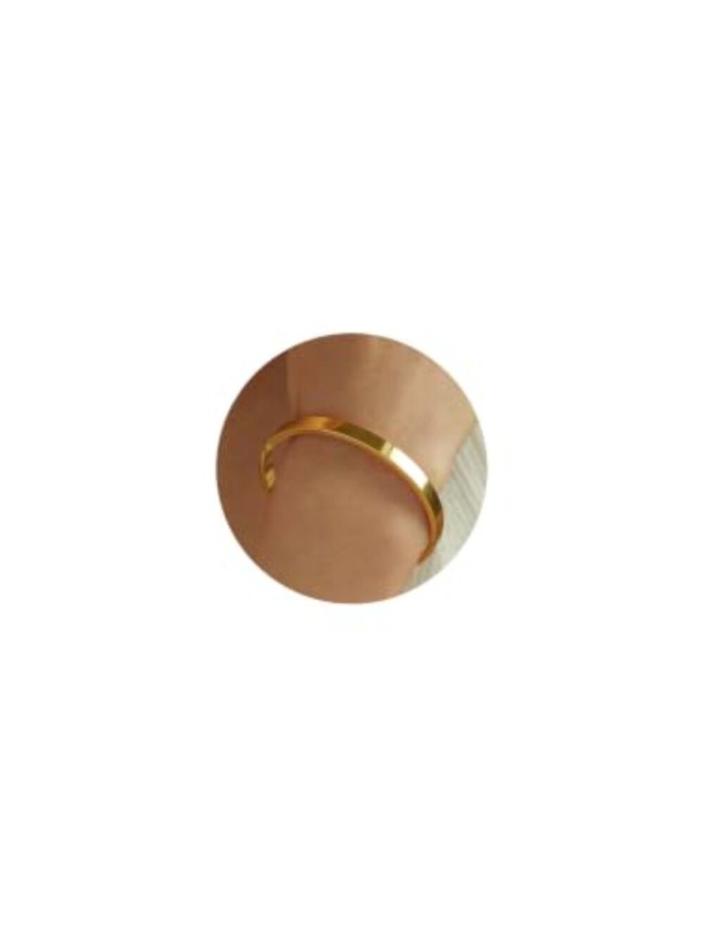 18K Gold Plated Bangle Bracelet Stackable Stainless Steel Women Jewelry